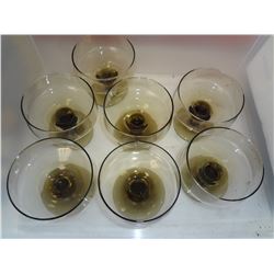 Tub with 7 Desert Glasses