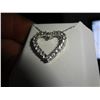 Image 1 : Sterling Silver heart shaped chain and pendant
