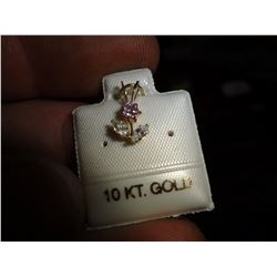 10k Gold Flower Pendant