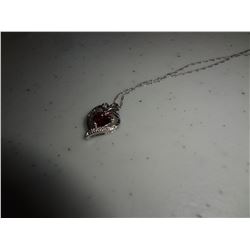 Sterling Silver Citrine and Topaz chain and pendant Retail 200