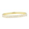 Image 1 : 14KT Yellow Gold 3.40 ctw Diamond Bangle Bracelet