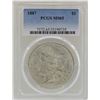 Image 1 : 1887 $1 Morgan Silver Dollar Coin PCGS MS65