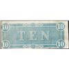 Image 2 : 1864 $10 Confederate States of America Note