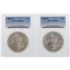 Image 1 : Lot of 1884-O & 1885-O $1 Morgan Silver Dollar Coins PCGS MS63