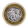 Image 1 : .999 Silver Chip-Ins Island Resort Harris, MI $10 Limited Edition Gaming Token