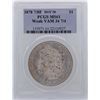 Image 1 : 1878 7/8F $1 Morgan Silver Dollar Coin Weak VAM-34 PCGS MS61 Hot 50