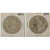 Image 1 : Lot of (2) 1889 $1 Morgan Silver Dollar Coins