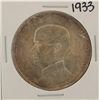 1933 China Republic Silver Dollar Coin