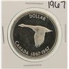 Image 1 : 1967 $1 Canada Silver Dollar Coin