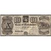 Image 1 : 1837 $10 Bank of Manchester Obsolete Note