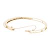 Image 2 : 14KT Yellow Gold Pearl Bangle Bracelet