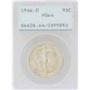 Image 1 : 1946-D Walking Liberty Half Dollar Coin PCGS MS64 Green Rattler Holder