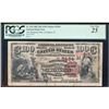 Image 1 : 1882 Brown Back $100 Shepherd, IL National Currency Note Fr.530 PCGS Very Fine 2