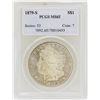 Image 1 : 1879-S $1 Morgan Silver Dollar Coin PCGS MS65
