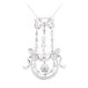 Image 1 : 18KT White Gold 1.50 ctw Diamond Pendant & Chain