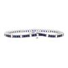 Image 2 : 14KT White Gold 5.50 ctw Sapphire and Diamond Bracelet