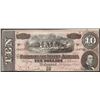 Image 1 : 1864 $10 Confederate States of America Note