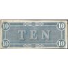 Image 2 : 1864 $10 Confederate States of America Note