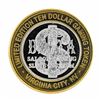 Image 1 : .999 Silver The Delta Saloon Nevada $10 Casino Limited Edition Gaming Token