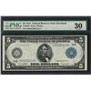 Image 1 : 1914 $5 Federal Reserve Note Cleveland Fr.859b PMG Very Fine 30