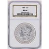 Image 1 : 1889 $1 Morgan Silver Dollar Coin NGC MS64