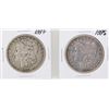 Image 1 : Lot of 1885 & 1887 $1 Morgan Silver Dollar Coins