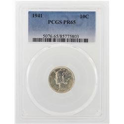 1941 Mercury Dime Proof Coin PCGS PR65