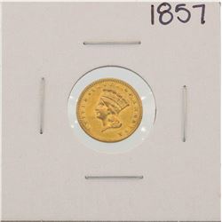 1857 $1 Indian Princess Head Gold Dollar Coin