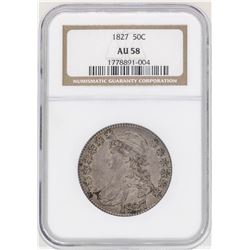 1827 Capped Bust Half Dollar Coin NGC AU58