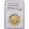 Image 1 : 1987-W $50 American Gold Eagle Coin NGC PF69 Ultra Cameo