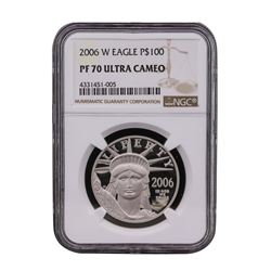 2006-W $100 American Platinum Eagle Coin NGC PF70 Ultra Cameo