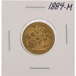 1884-M Melbourne Australia Sovereign Gold Coin