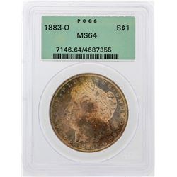 1883-O $1 Morgan Silver Dollar Coin PCGS MS64 Amazing Color