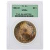 Image 1 : 1883-O $1 Morgan Silver Dollar Coin PCGS MS64 Amazing Color
