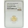 Image 1 : 2011-W $5 American Gold Eagle Coin NGC PF70 Ultra Cameo 25th Anniversary