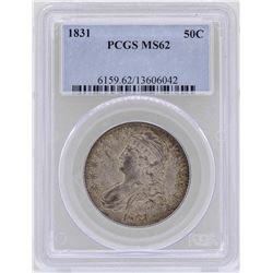 1831 Capped Bust Half Dollar Coin PCGS MS62