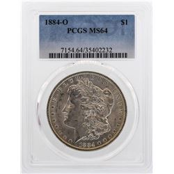 1884-O $1 Morgan Silver Dollar Coin PCGS MS64