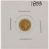 Image 1 : 1853 $1 Type 1 Liberty Head Gold Dollar Coin