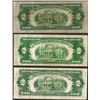 Image 2 : Lot of (3) 1928 $2 Legal Tender Notes