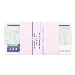 Pack of (100) Consecutive Myanmar 100 Kyats Uncirculated Notes