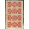 Image 2 : Uncut Sheet of 1800's $20 Canal Bank Obsolete Notes
