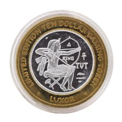 .999 Silver Luxor Las Vegas, Nevada $10 Casino Limited Edition Gaming Token