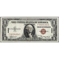 1935A $1 Hawaii Silver Certificate WWII Emergency Note