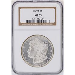 1879-S $1 Morgan Silver Dollar Coin NGC MS65