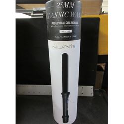 New 25mm NU-ME Classic Wand Professional Curling Wand / Black