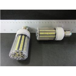 2 New 136 LED Cobb Lightbulbs / fits standard outlet / = to 100 watt incondescent