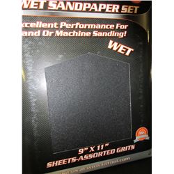New 20 piece Wet Sandpaper set / 60-100-150-240 grits 5 of each