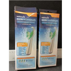 Waterpik Sonic Toothbrush sensonic Brush Heads / 3 per pack 6 total