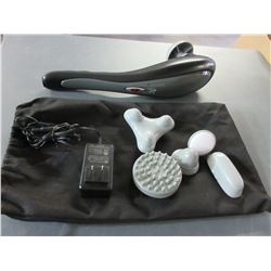 Hand held Massager with multiple attachments and charger