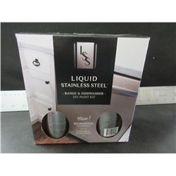 Liquid Stainless Steel Range & Dishwasher DIY Paint Kit / made in USA